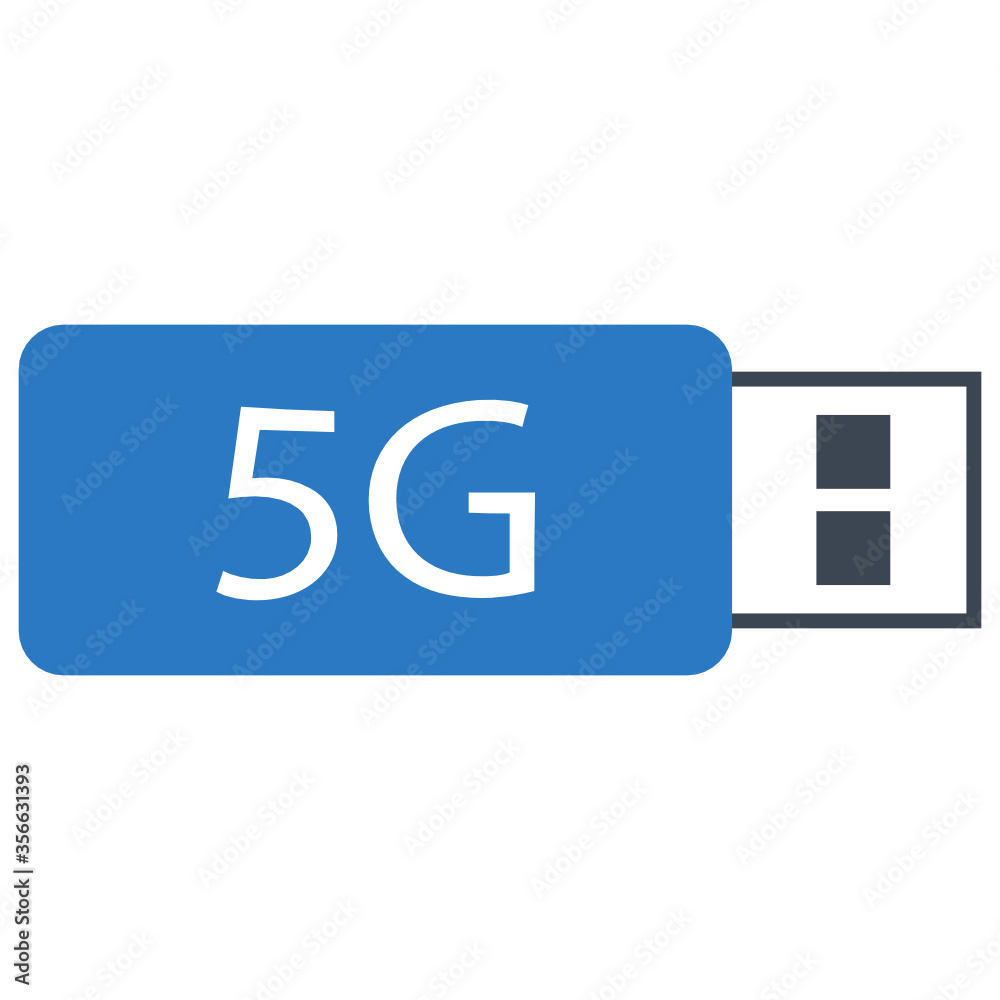 5g usb dongle modem concept, connectivity device vector icon design 5g usb dongle modem concept, connectivity device vector icon design
