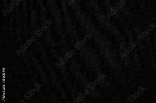 Black fabric texture as background
