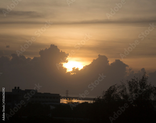 SUNRISE FROM BAY OF BENGAL 