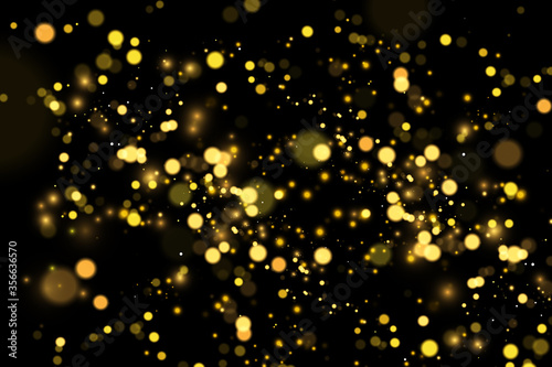 Abstract vector background with gold sparkles