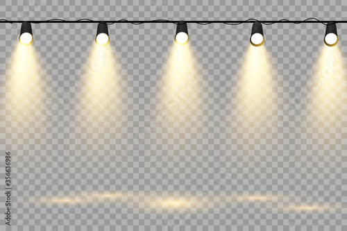 Set of spotlights