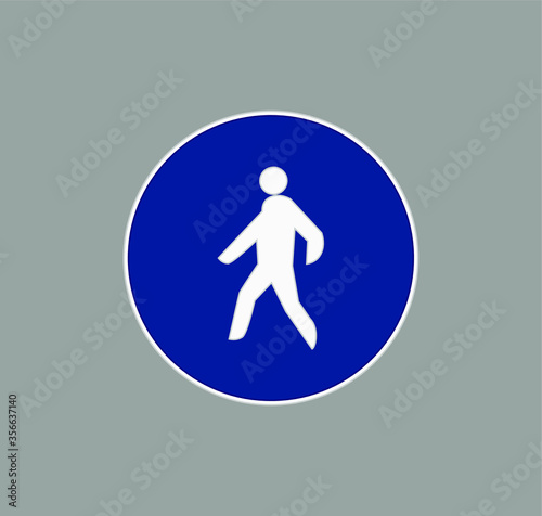 Pedestrian road traffic sign icons. illustration for web and mobile design.