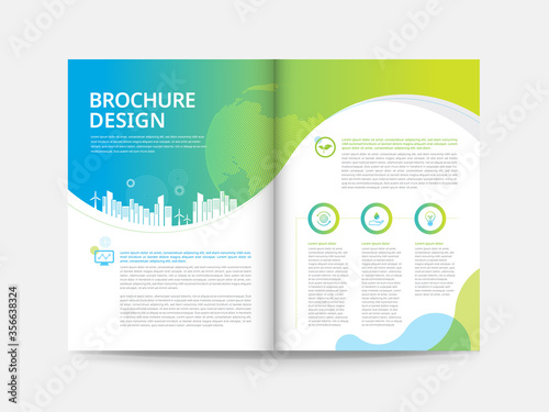 Brochure design template Premium Vector