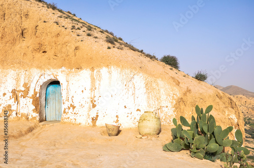 MATMATA, TUNISIA - February 03, 2009: The Berber underground dwellings, Matmata, Tunisia