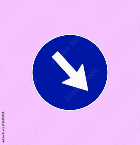 mandatory traffic signs icons. illustration for web and mobile design.