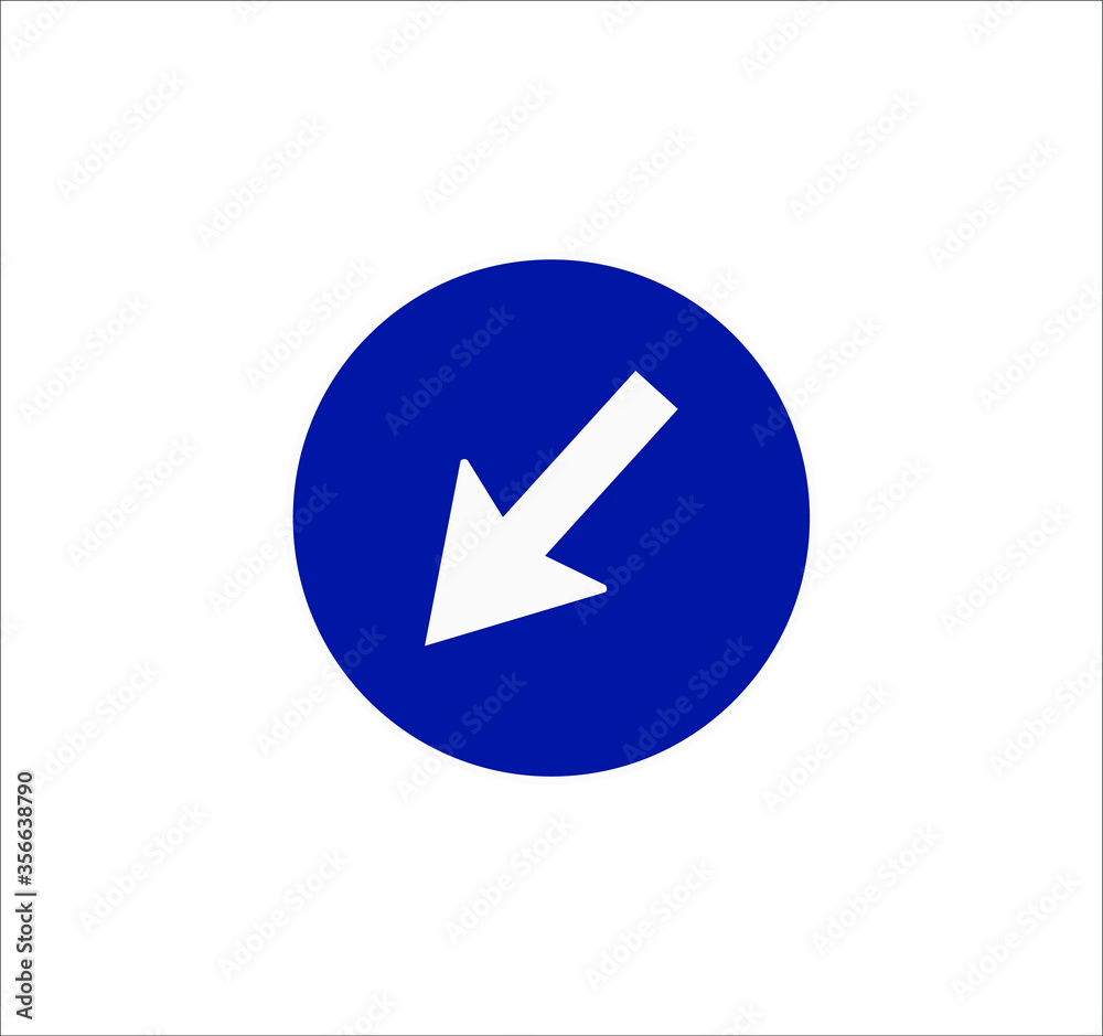 mandatory traffic signs icons. illustration for web and mobile design. mandatory traffic signs icons. illustration for web and mobile design.