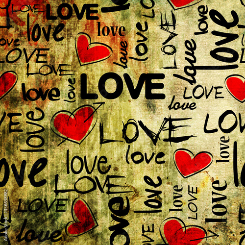 art vintage word pattern background