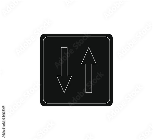 icons of traffic signs of priority to the opposite direction. illustration for web and mobile design.
