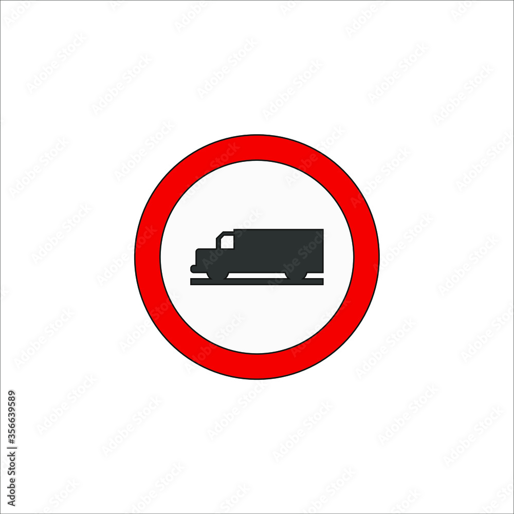 icons of traffic signs of prohibited entry to trucks. illustration for web and mobile design. icons of traffic signs of prohibited entry to trucks. illustration for web and mobile design.