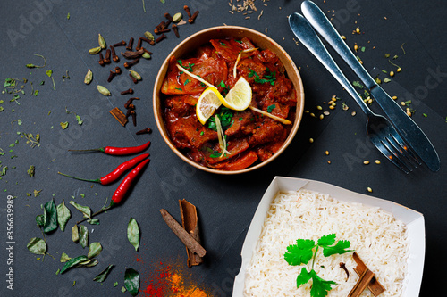 Photography Indian food and spicy spices, stylish photos for the menu