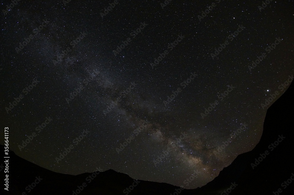 milky way on mountain tops milky way on mountain tops