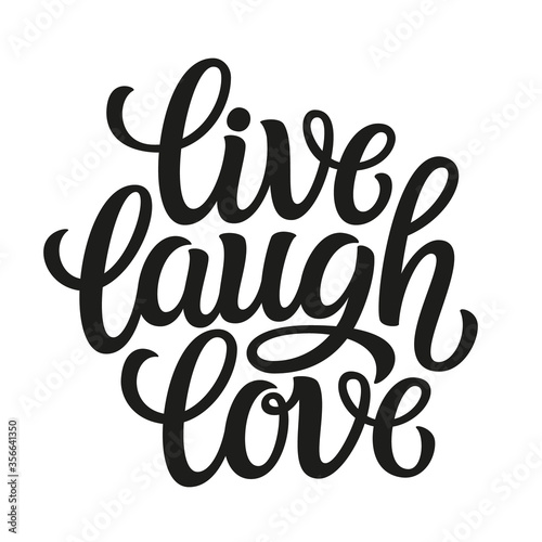 Live laugh love lettering