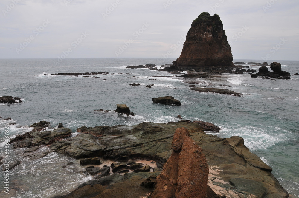 a fierce choppy beach on the south coast of Java, TANJUNGPAPUMA beach, located in the city of JEMBER, EAST JAVA, INDONESIA
a fierce choppy beach on the south coast of Java, TANJUNGPAPUMA beach, located in the city of JEMBER, EAST JAVA, INDONESIA