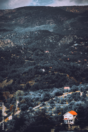 Landscape photo in Trodos mountain located in Cyprus