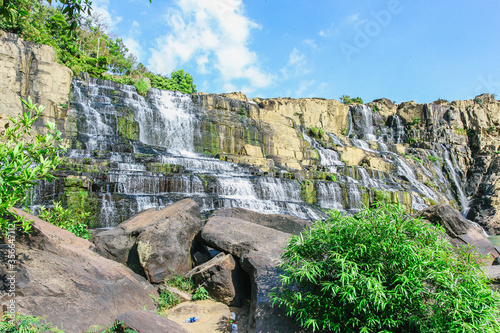 Waterfall on the rocks  Vietnam
