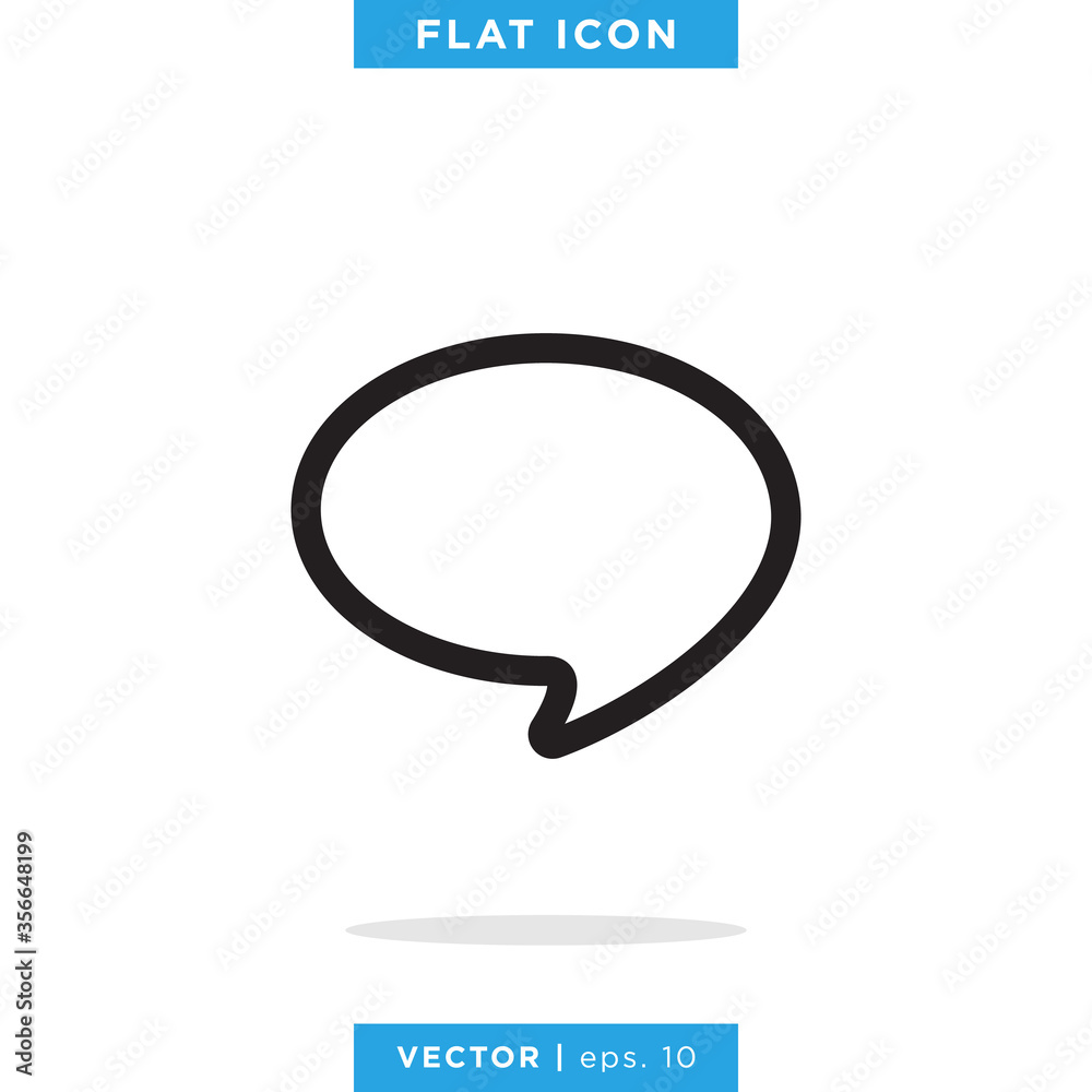 Speech bubble icon vector design template. Chat symbol. Speech bubble icon vector design template. Chat symbol.