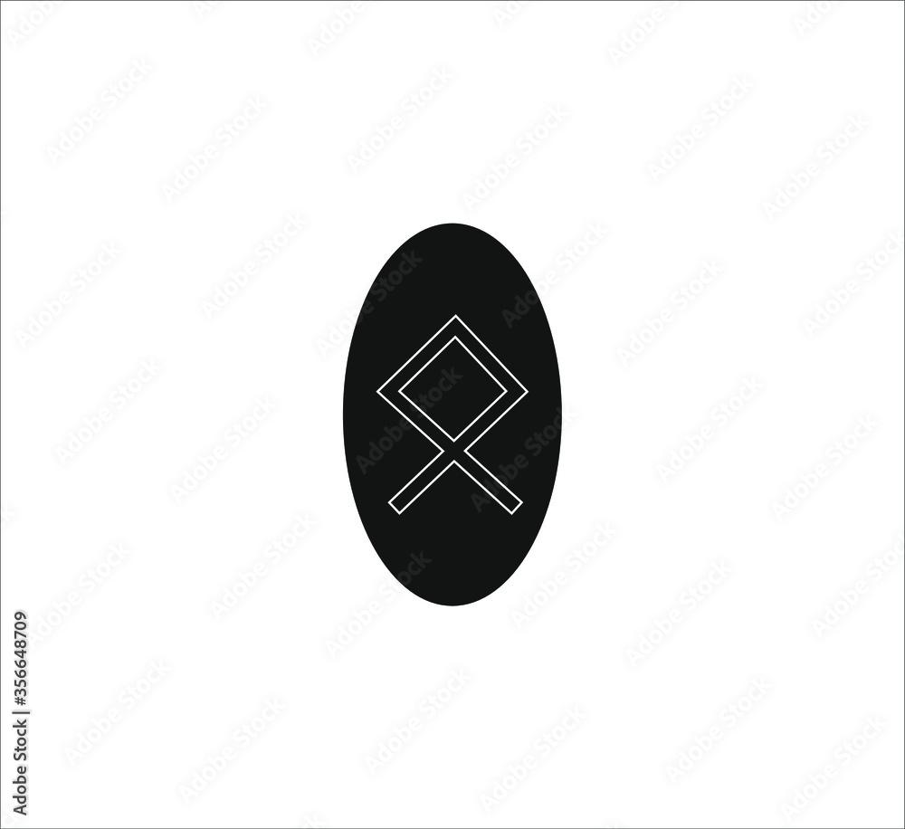 Viking rune. illustration for web and mobile design.