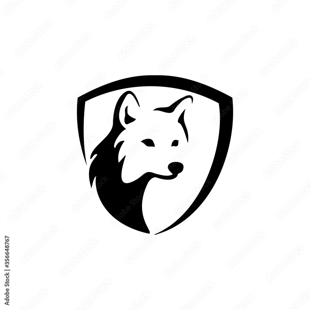 Wolf Abstract template logo design. simple flat style. Wolf Abstract template logo design. simple flat style.