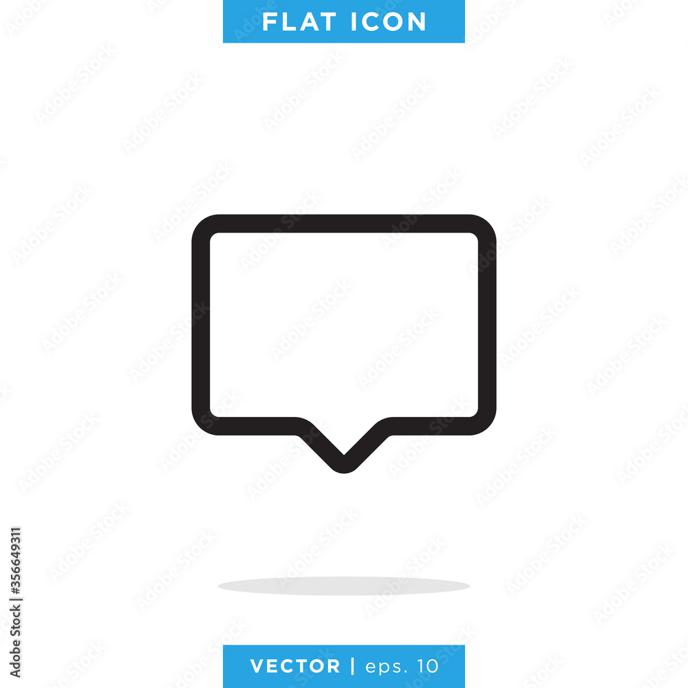 Speech bubble icon vector logo design template. Chat sign. Speech bubble icon vector logo design template. Chat sign.
