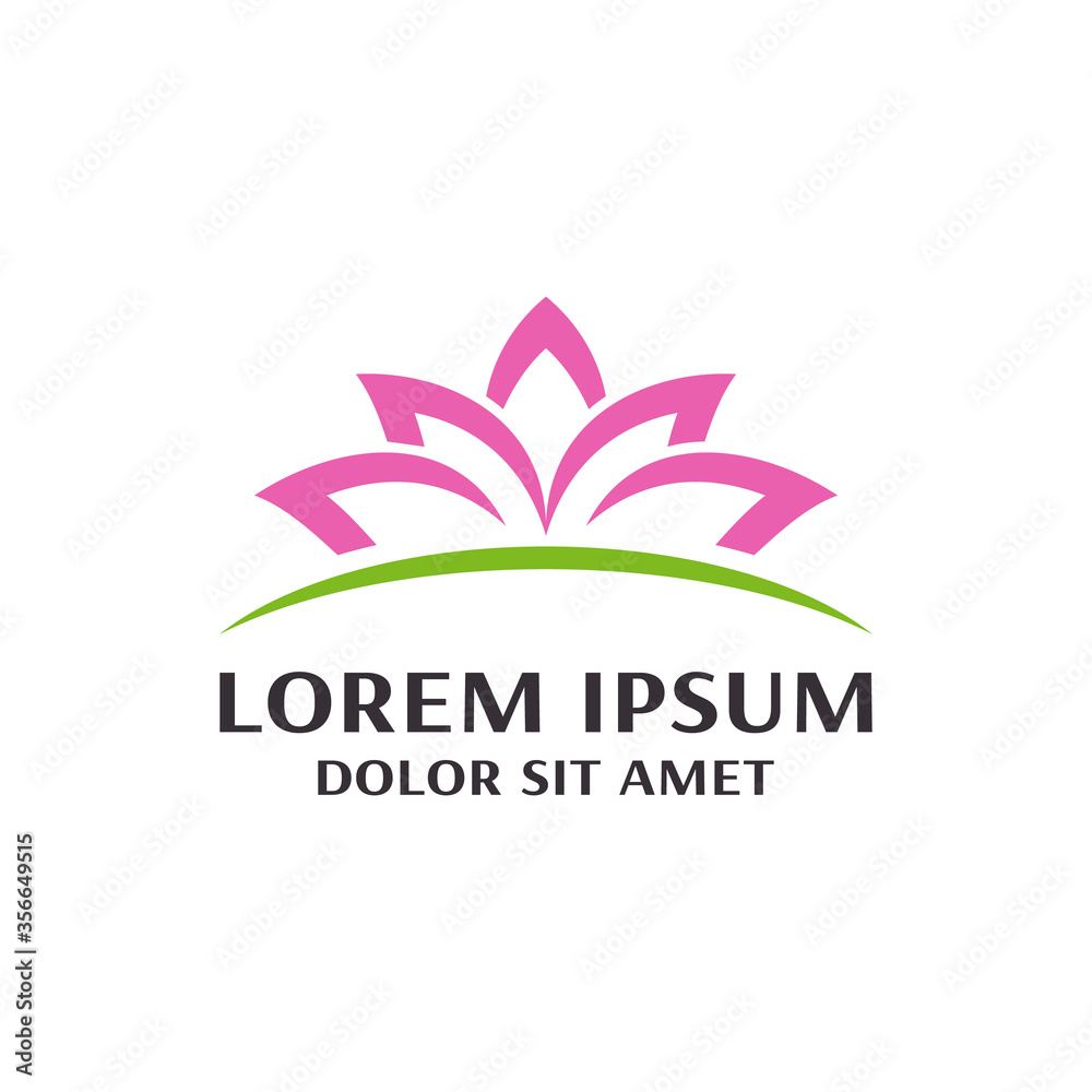 Flower logo vector design template Flower logo vector design template