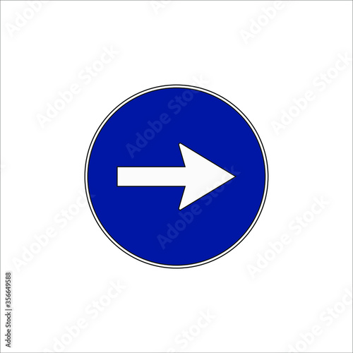 mandatory traffic signs icons. illustration for web and mobile design. Free Download mandatory traffic signs icons. illustration for web and mobile design. - GFXLoad
