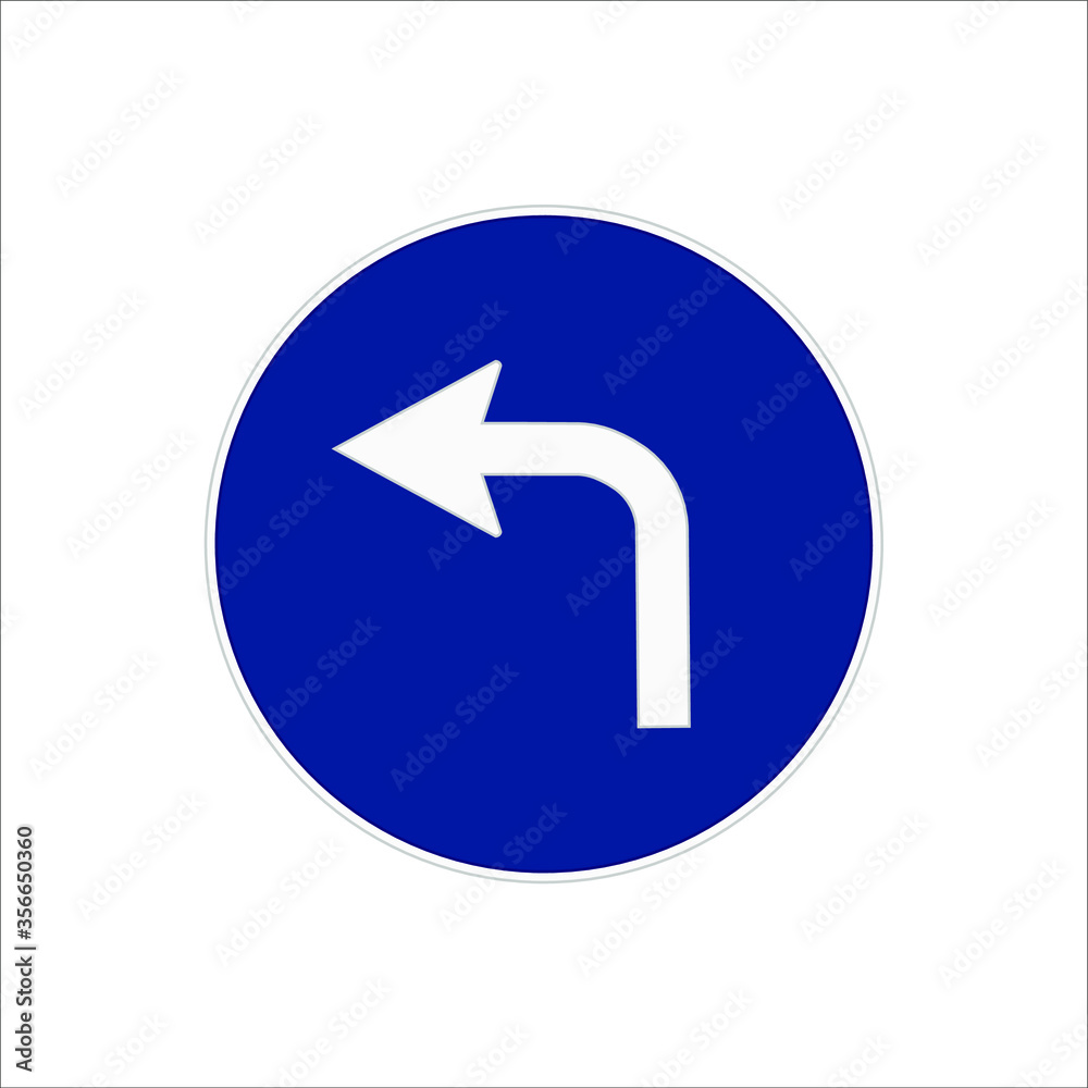 mandatory traffic signs icons. illustration for web and mobile design. mandatory traffic signs icons. illustration for web and mobile design.
