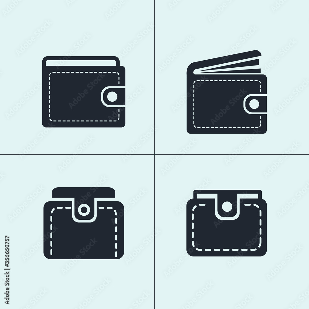 Wallet Icon in trendy flat style isolated on clear background. Wallet symbol for your web site design, logo, app, UI. Vector illustration, EPS10. Wallet Icon in trendy flat style isolated on clear background. Wallet symbol for your web site design, logo, app, UI. Vector illustration, EPS10.