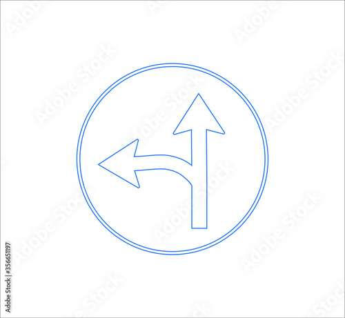Free Download Single directions traffic signs icons. illustration for web and mobile design. - GFXLoad