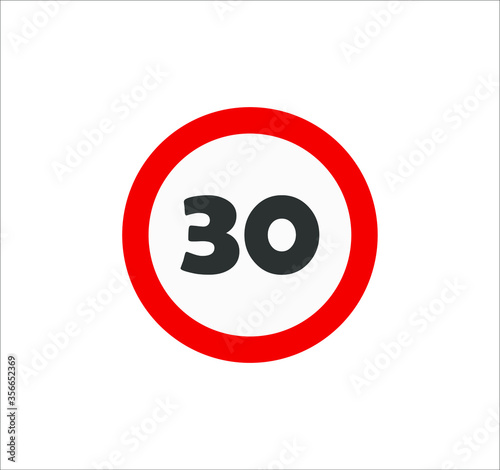 speed limit traffic signs icons. illustration for web and mobile design.