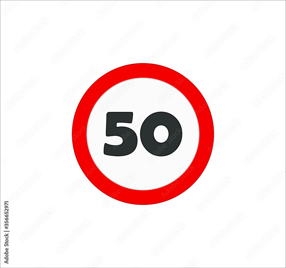 speed limit traffic signs icons. illustration for web and mobile design. speed limit traffic signs icons. illustration for web and mobile design.