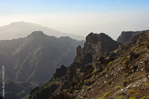 --Volcano crater, La Palma, Canary Isles