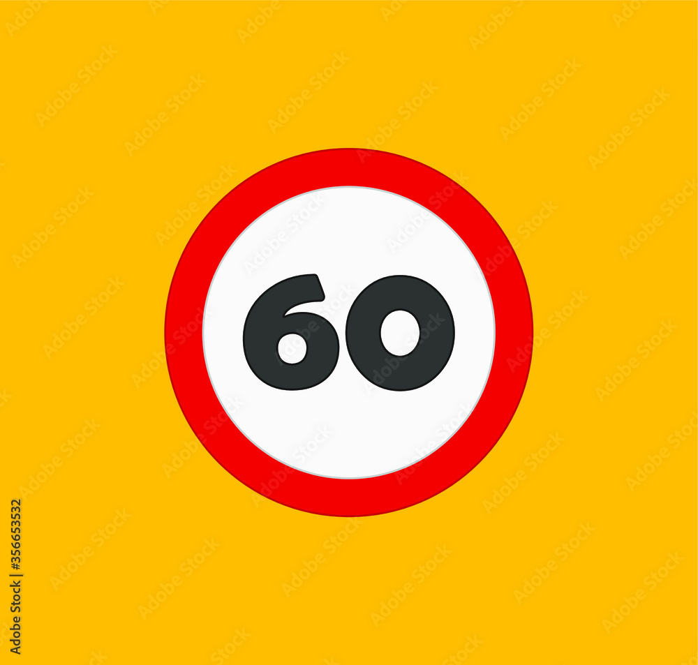 speed limit traffic signs icons. illustration for web and mobile design. speed limit traffic signs icons. illustration for web and mobile design.