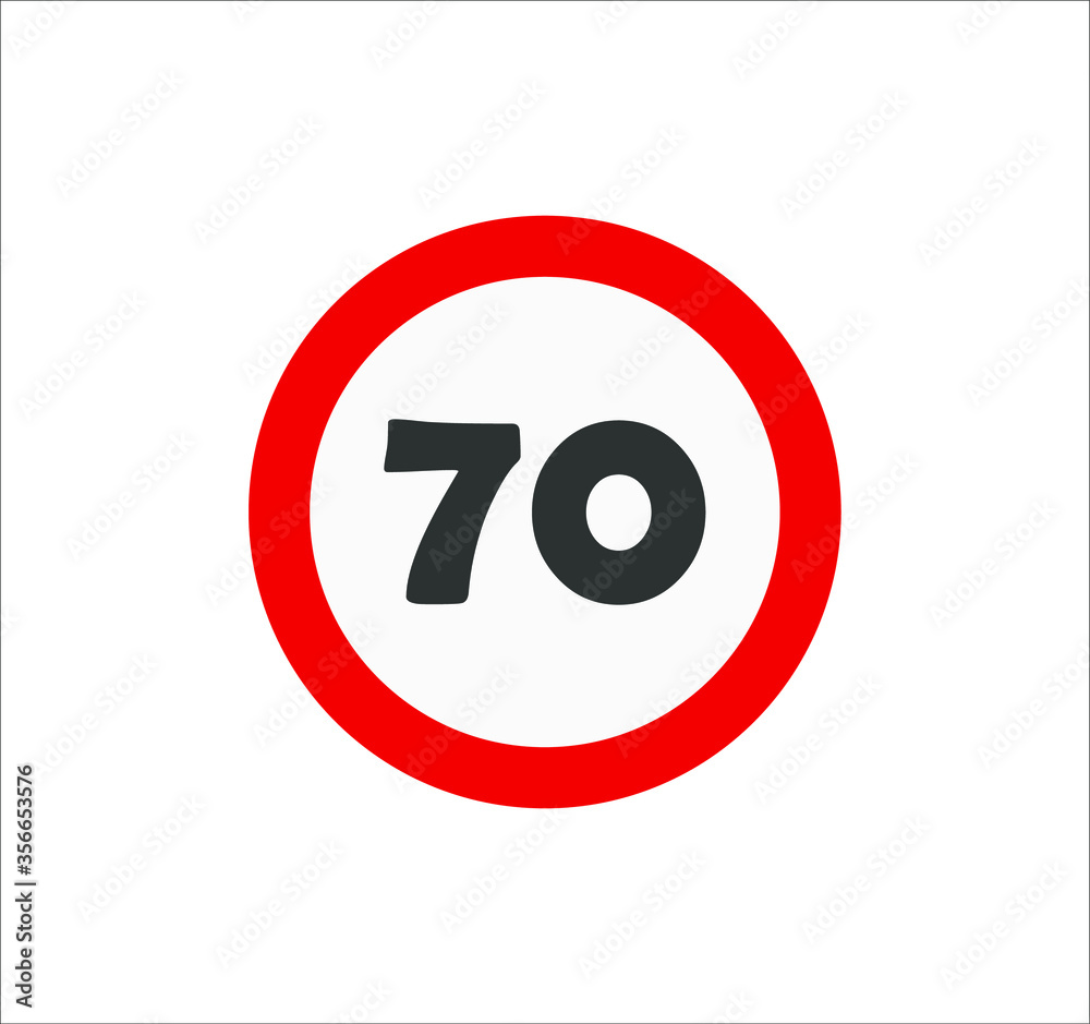 speed limit traffic signs icons. illustration for web and mobile design. speed limit traffic signs icons. illustration for web and mobile design.