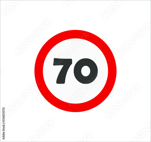 speed limit traffic signs icons. illustration for web and mobile design.