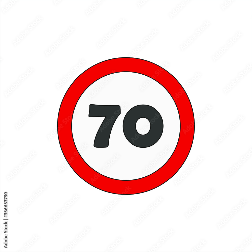 speed limit traffic signs icons. illustration for web and mobile design. speed limit traffic signs icons. illustration for web and mobile design.