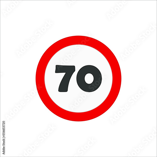speed limit traffic signs icons. illustration for web and mobile design.