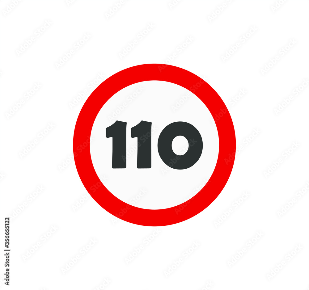 speed limit traffic signs icons. illustration for web and mobile design. speed limit traffic signs icons. illustration for web and mobile design.