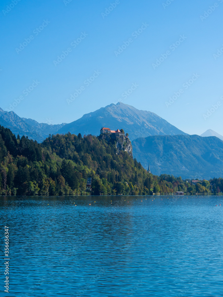 Summer day at Lake Bled, Slovenia, Europe