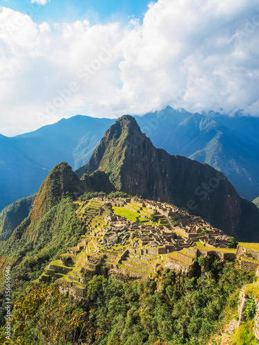The Ancient City Of Machu Picchu On Beautiful Sunny Day