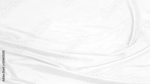 The white cloth is a wave with beautiful dimensions.