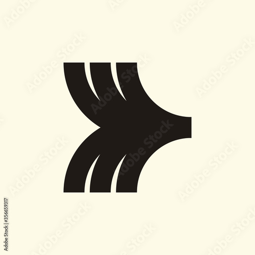 Abstract logo. Minimalistic logo design. Creative logo. Beautiful and simple element.