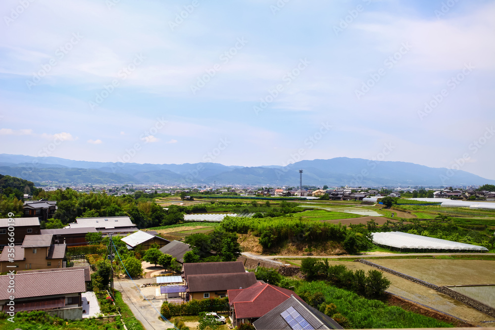 Japan - Kyushu - Oita prefecture : View Of Rural Area In Oita prefecture Japan