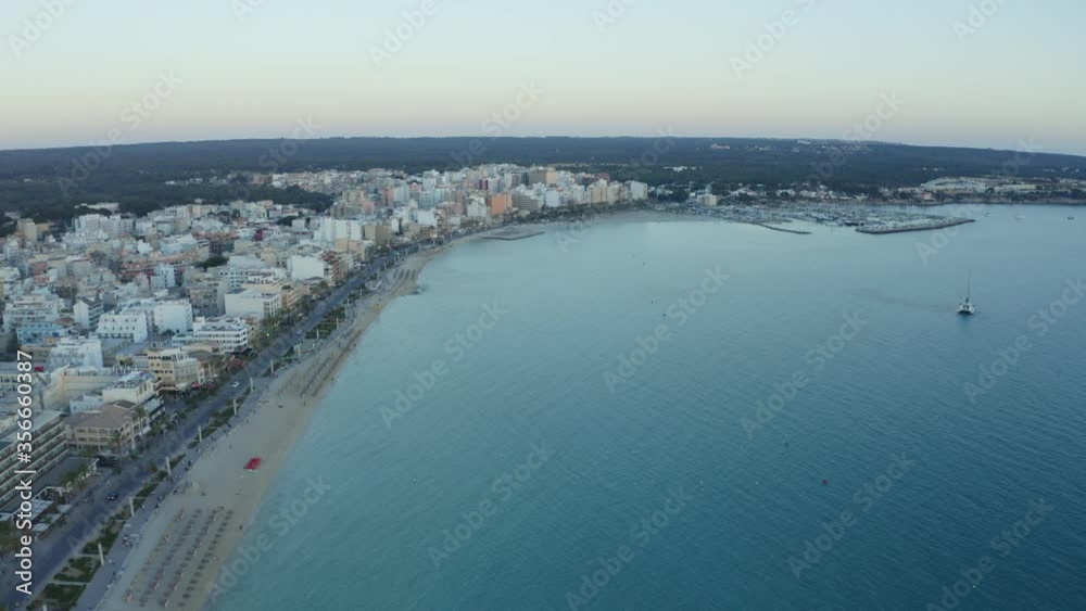 Aerial view of the beautiful cliff coast at Mallorca Aerial view of the beautiful cliff coast at Mallorca
