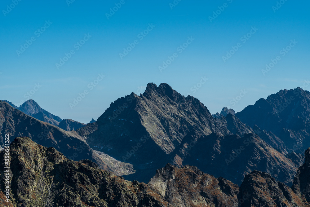 Lomnicky stit, Vysoka, Zadny Gerlach and many others peaks of Vysoke Tatry mountains in Slovakia Lomnicky stit, Vysoka, Zadny Gerlach and many others peaks of Vysoke Tatry mountains in Slovakia