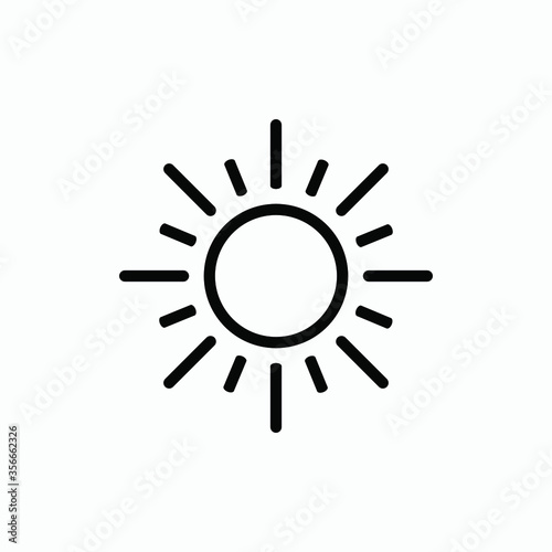 sun icon vector