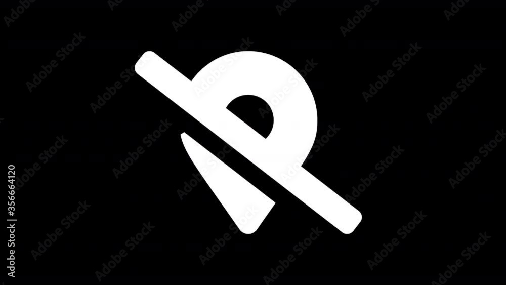 From the Glitch effect arises map marker slash symbol. Then the TV turns off. Alpha channel Premultiplied - Matted with color black From the Glitch effect arises map marker slash symbol. Then the TV turns off. Alpha channel Premultiplied - Matted with color black