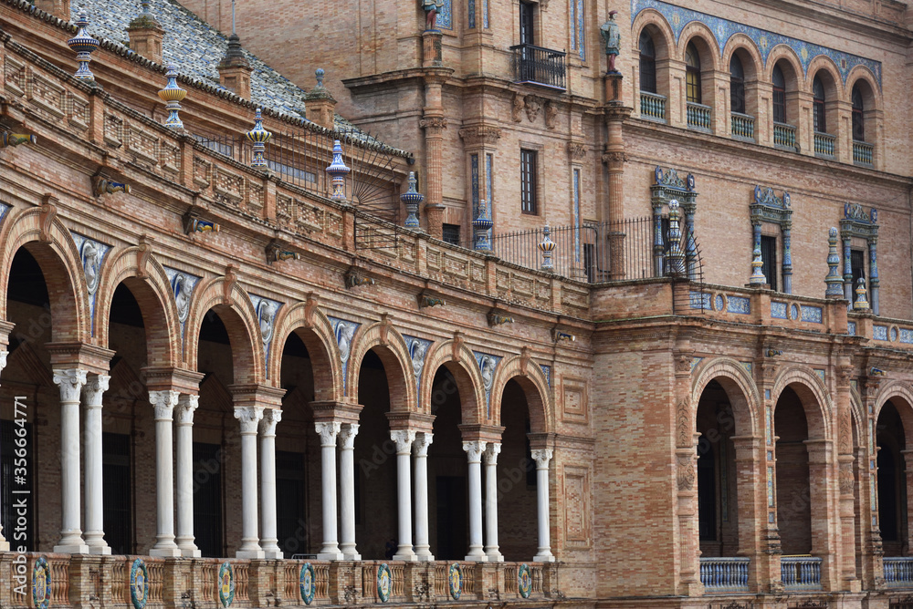 Obraz premium Plaza de Espana in Seville, Spain