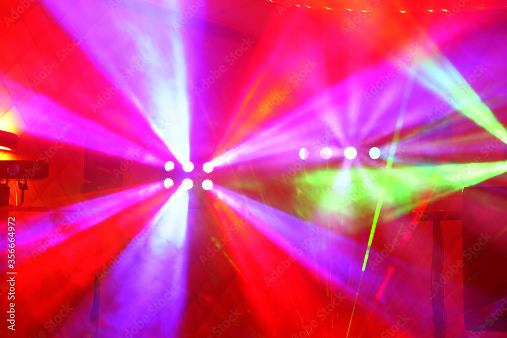 Laser lights during the concert