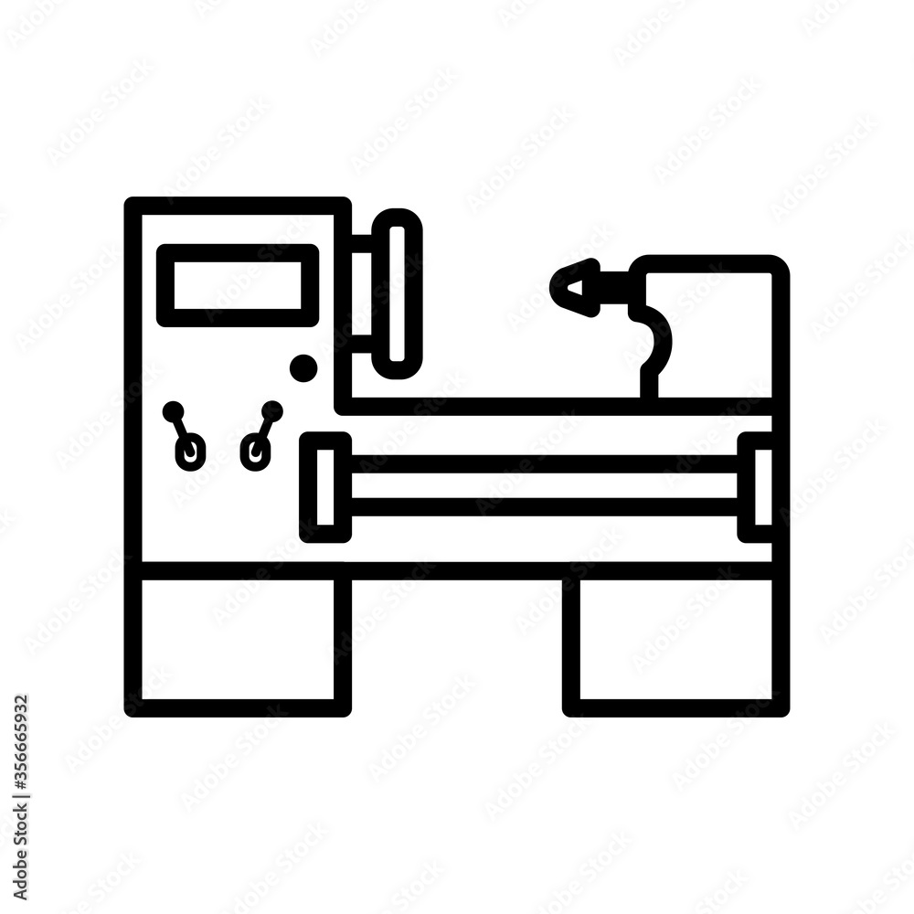 lathe machine icon design ,flat style trendy collection lathe machine icon design ,flat style trendy collection