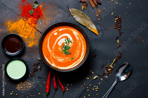 Photography Indian food and spicy spices, stylish photos for the menu